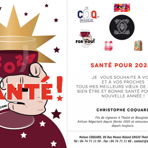 SANTE pour 2024!  Best wishes for 2024!