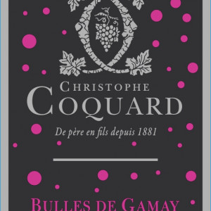 Etiquette du Bulles de Gamay par Christophe COQUARD