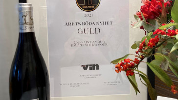 “Best New Red Wine” 2021 from the wine magazine Allt om Vin in Sweden for our Saint Amour 2019!